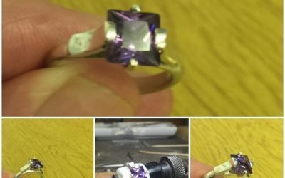 Silver & Amethyst ring